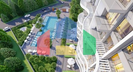 Комфортабельный комплекс семейного типа в районе Демирташ