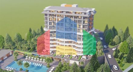 Комфортабельный комплекс семейного типа в районе Демирташ