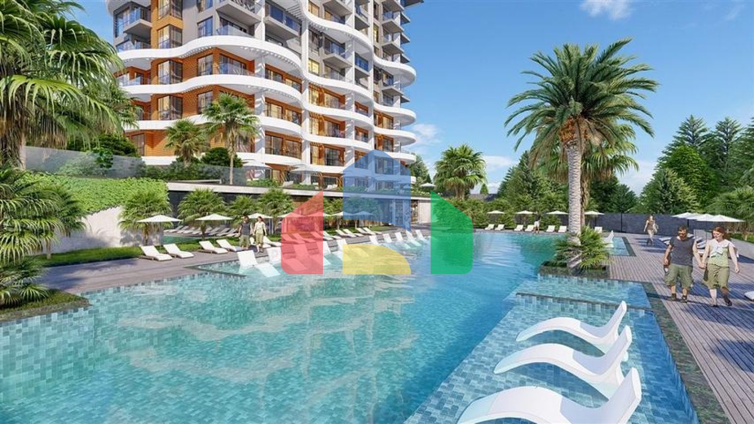 Комфортабельный комплекс семейного типа в районе Демирташ