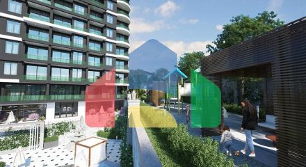 Элитный комплекс на стадии строительства в районе Демирташ