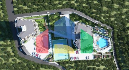 Элитный комплекс на стадии строительства в районе Демирташ