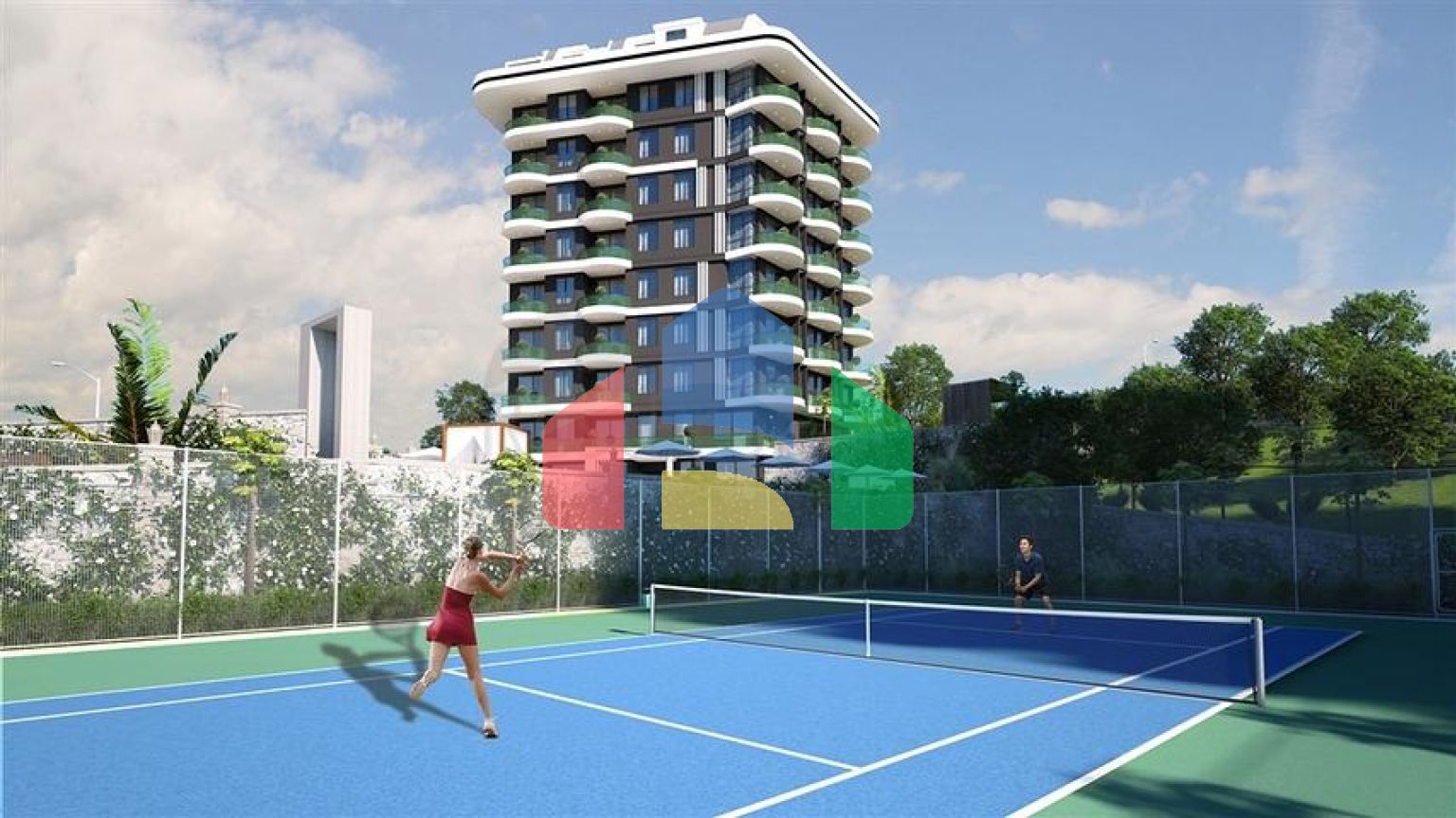 Элитный комплекс на стадии строительства в районе Демирташ