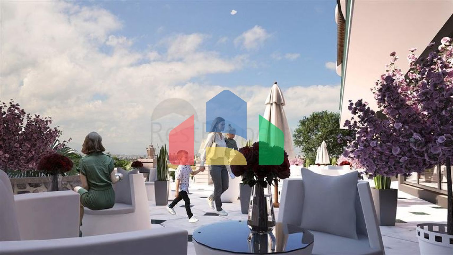 Элитный комплекс на стадии строительства в районе Демирташ