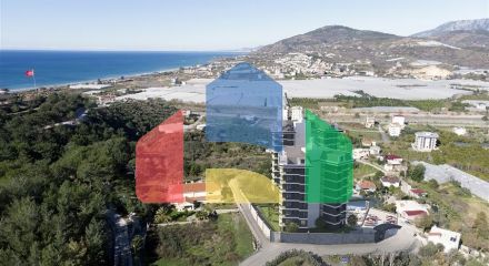 Элитный комплекс на стадии строительства в районе Демирташ