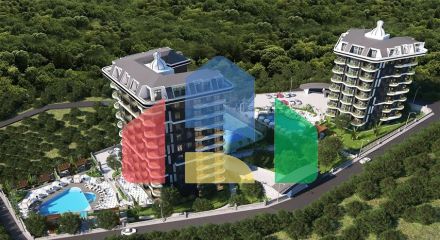 Элитный комплекс на стадии строительства в районе Демирташ