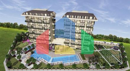 Two-room apartments in a complex with hotel infrastructure