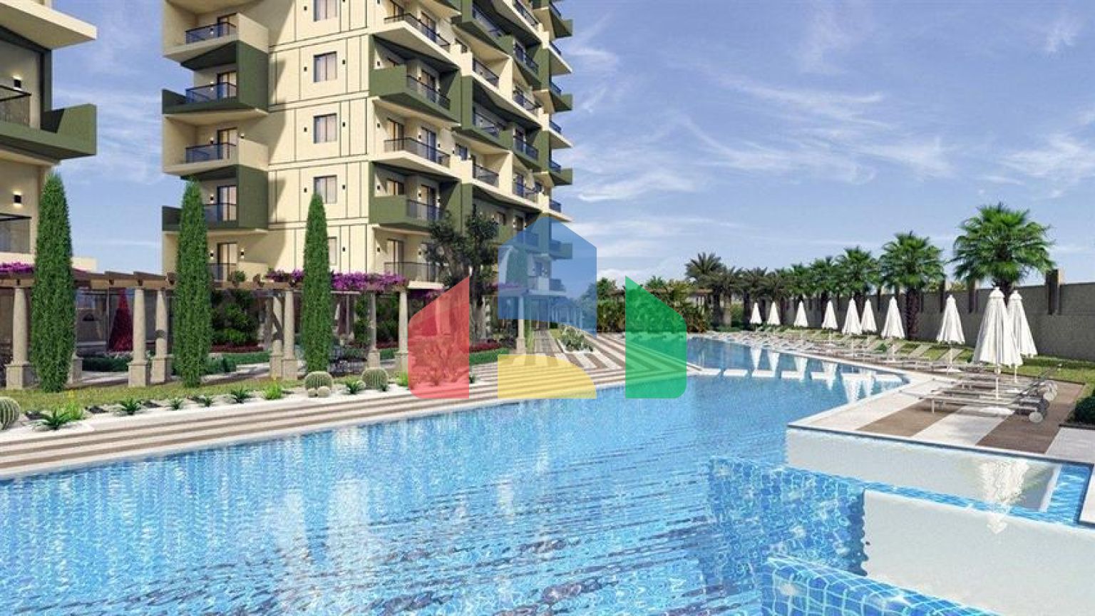 Двухкомнатные апартаменты в комплексе с отельной инфраструктурой