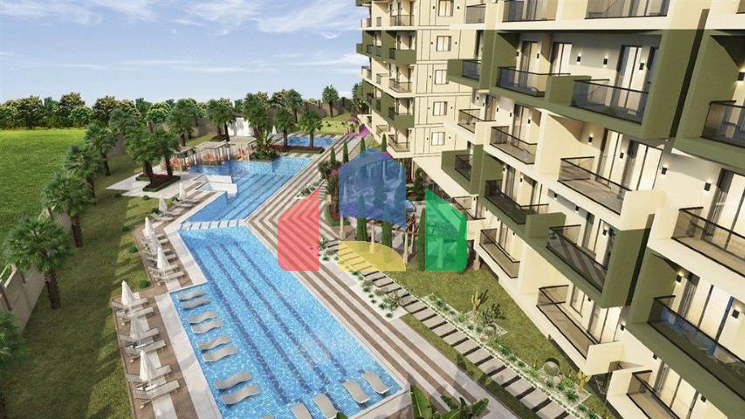 Двухкомнатные апартаменты в комплексе с отельной инфраструктурой