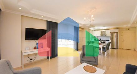 2+1 apartment on the first coastline in Demirtas district