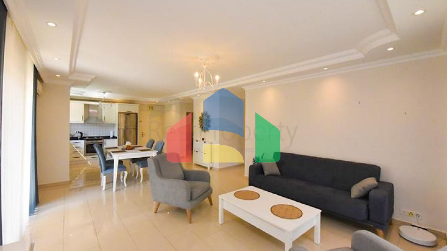 Квартира 2+1 на первой береговой линии в районе Демирташ