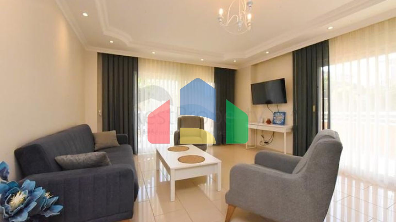 Квартира 2+1 на первой береговой линии в районе Демирташ