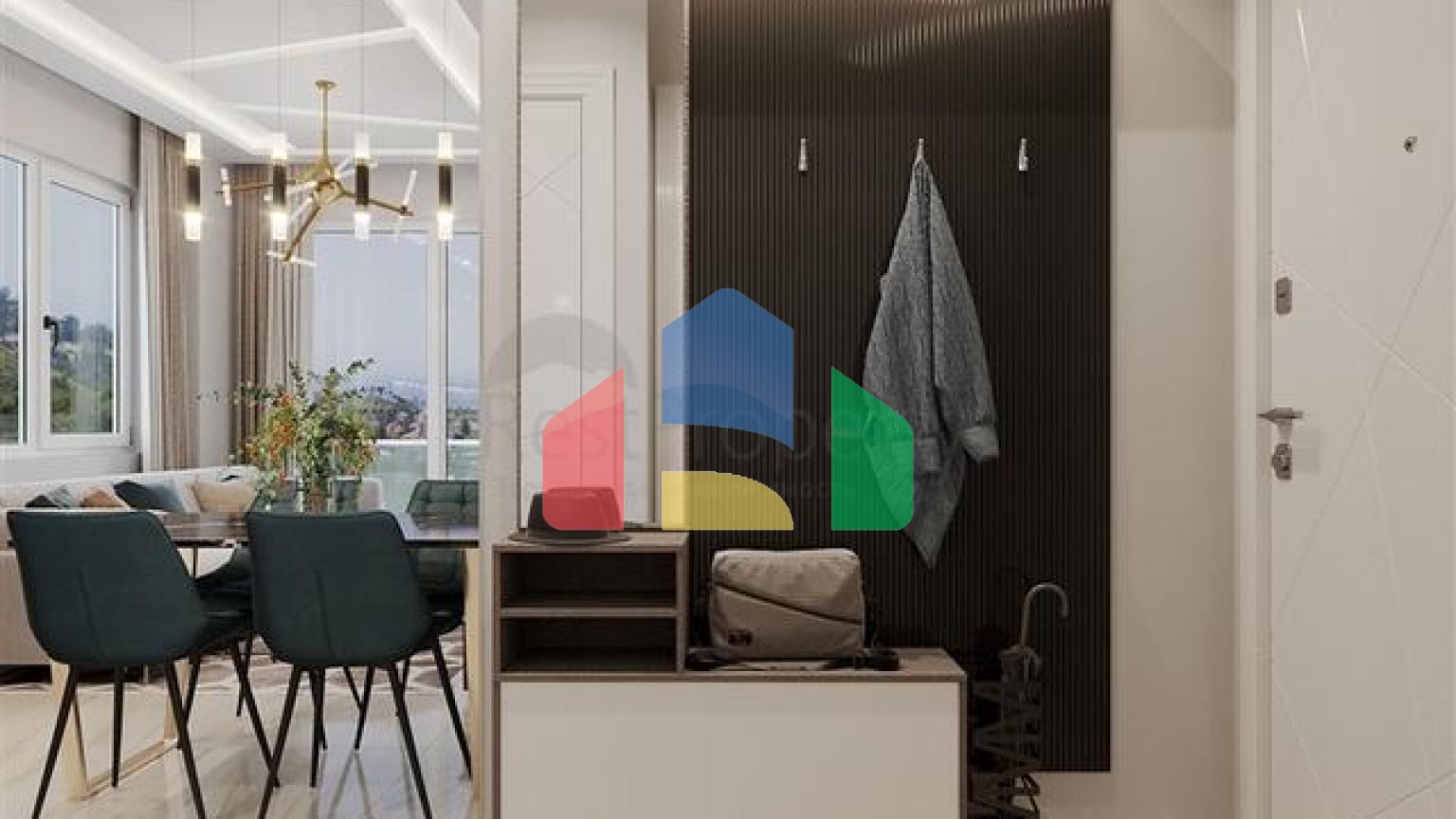 Комплекс с круглогодичной инфраструктурой в зеленом районе Демирташ