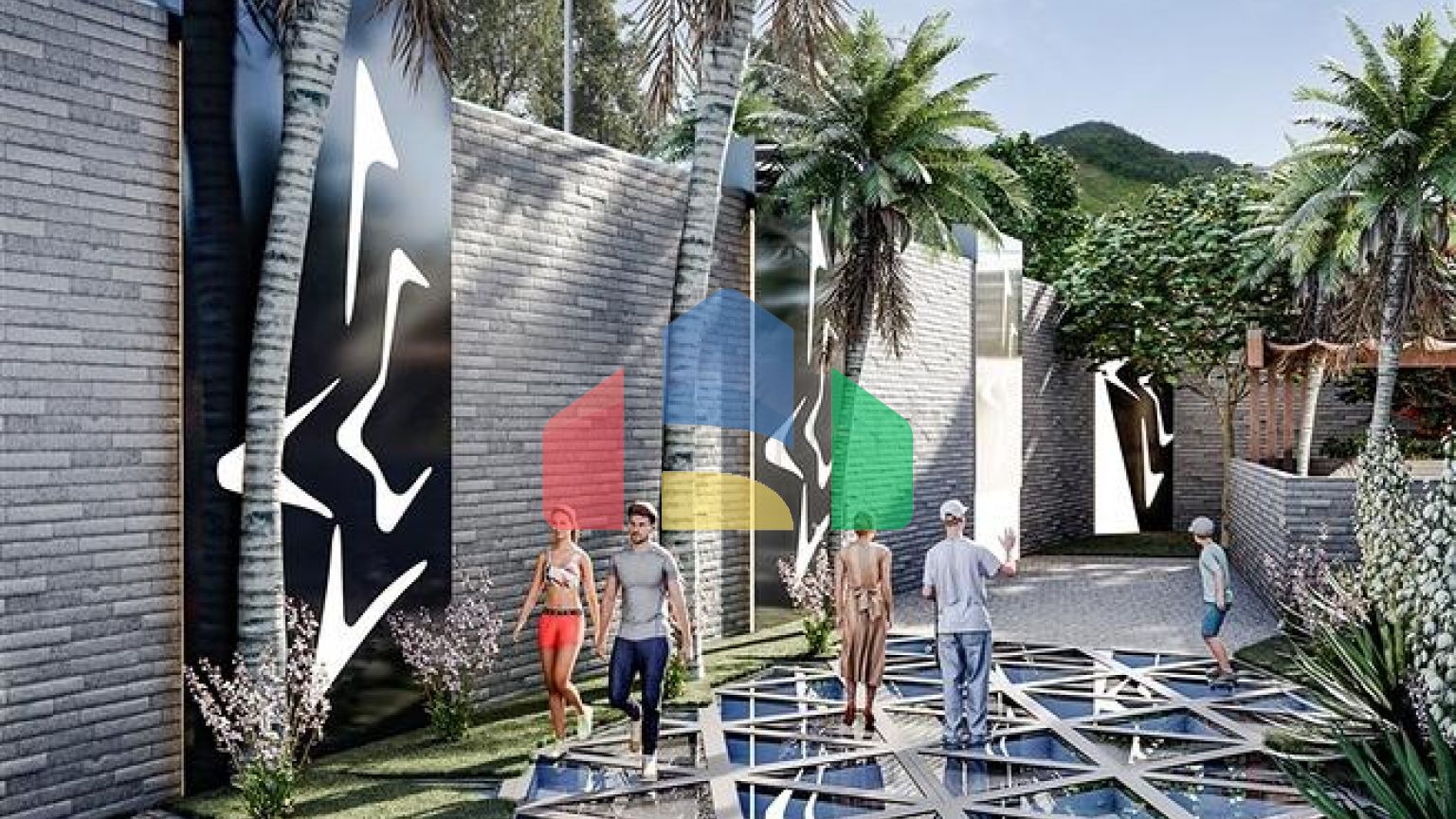 Комплекс с круглогодичной инфраструктурой в зеленом районе Демирташ