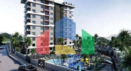 Комплекс с круглогодичной инфраструктурой в зеленом районе Демирташ Комплекс с круглогодичной инфраструктурой в зеленом районе Демирташ