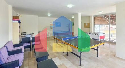 Простора квартира 2 + 1 з видом на море в тихому районі Аланії