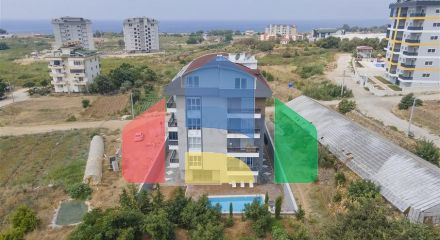 Просторный пентхаус 3+1 с видом на море и горы