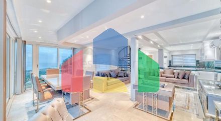 Вилла 5+1 в 800 м от пляжа с панорамными видами на море и горы