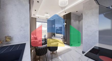 Пентхаус планировкой 2+1 в новом жилом комплексе в районе Демирташ