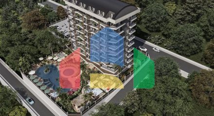 Invest now - Modern design - Under construction Project - Demirtas / Alanya