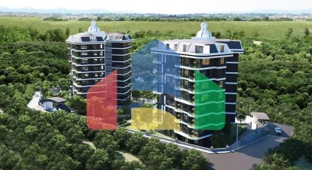 1+1 в комплексе бизнес класса в районе Демирташ