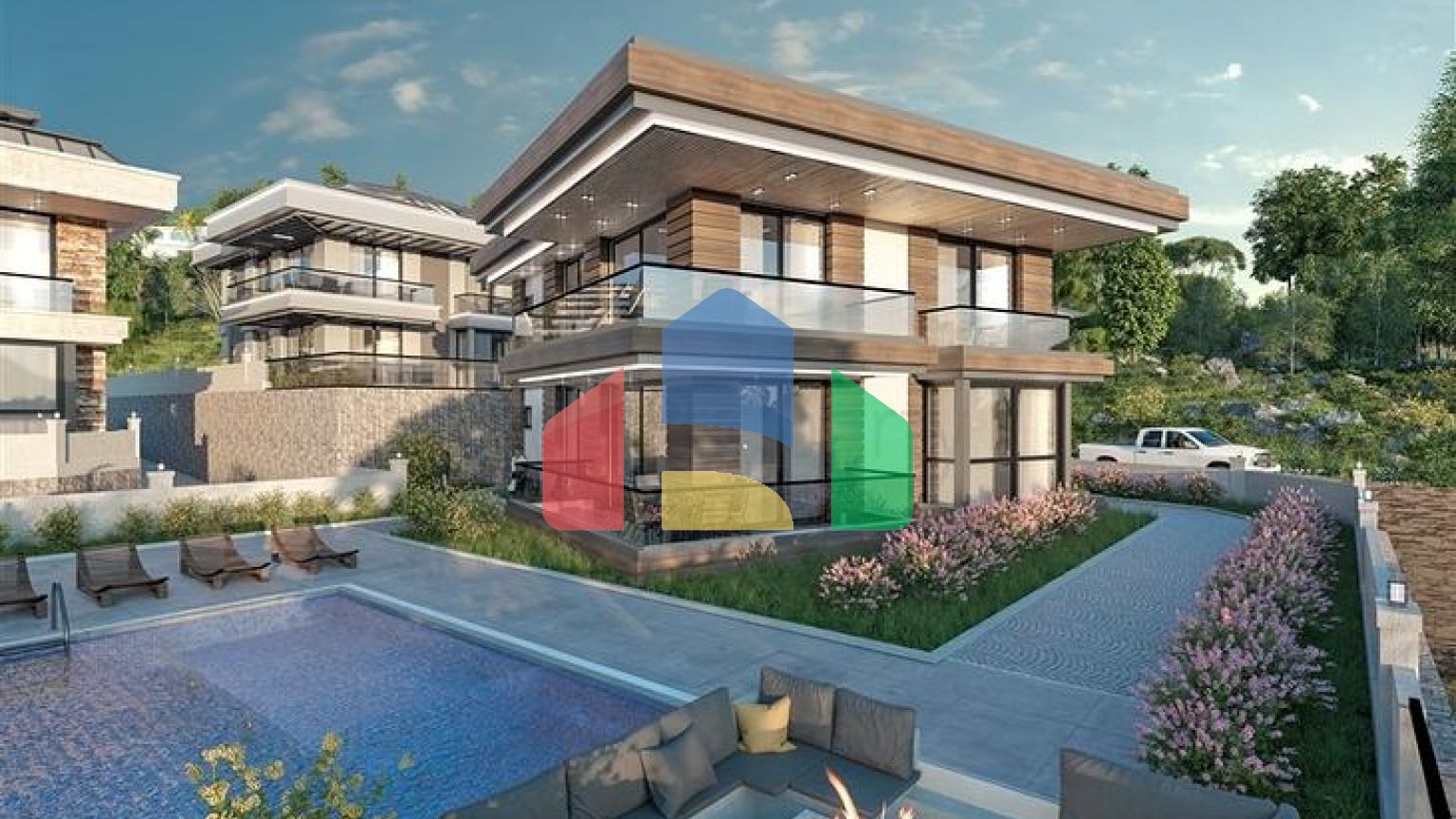 Шикарні вілли в районі Демірташ