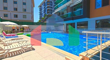 Furnished 2+1 apartment 400 m from the sea