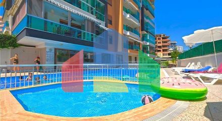 Furnished 2+1 apartment 400 m from the sea