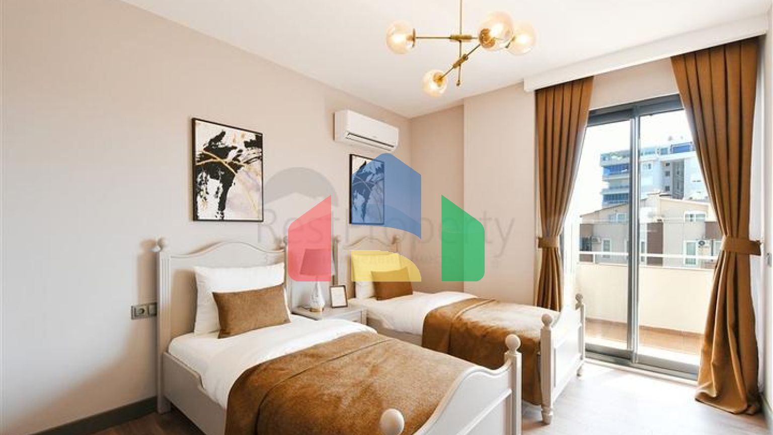 Трехкомнатная квартира в районе Тосмур