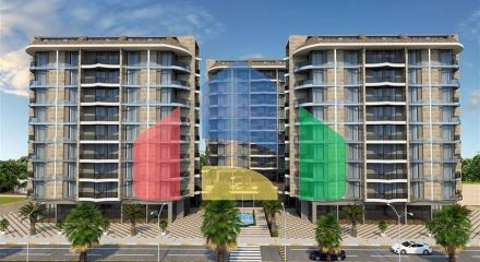 1+1 apartment from a well-known developer 200 m from the sea in the Tosmur area