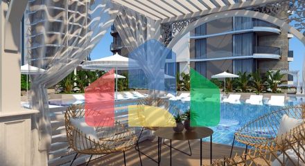1+1 apartment from a well-known developer 200 m from the sea in the Tosmur area