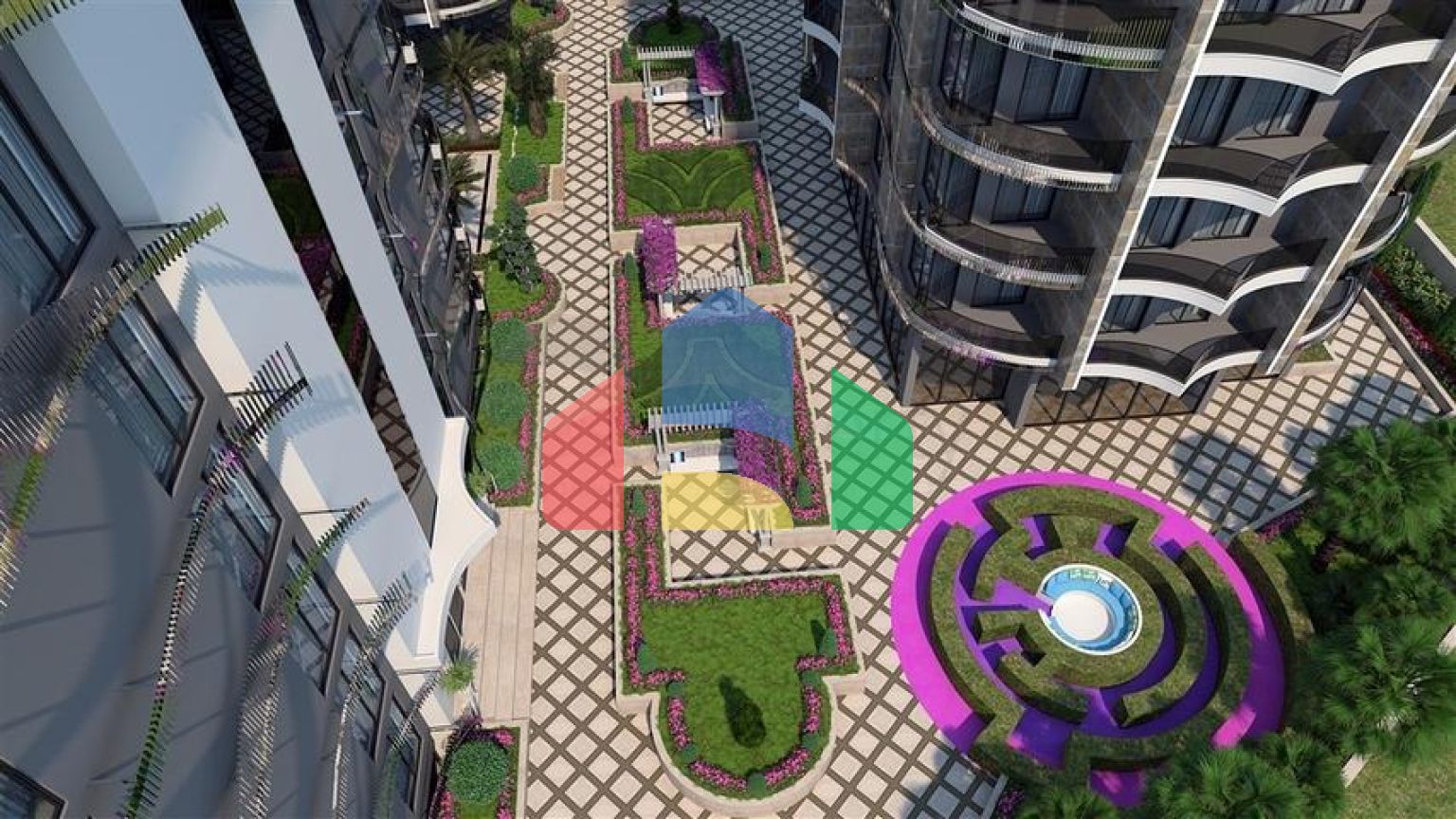 Квартира 1+1 от известного застройщика в 200 м от моря в районе Тосмур