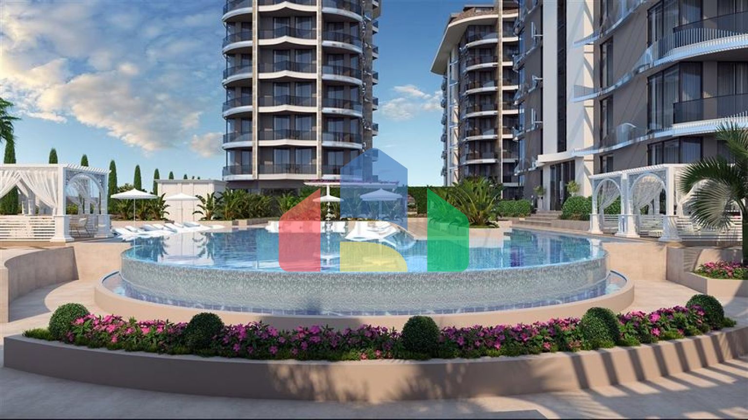 Квартира 1+1 от известного застройщика в 200 м от моря в районе Тосмур