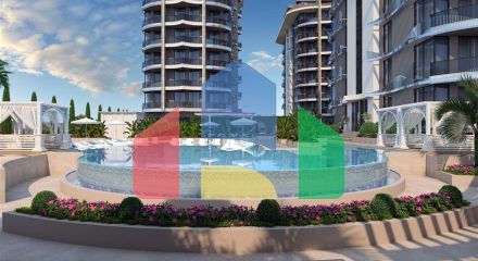 Квартира 1+1 от известного застройщика в 200 м от моря в районе Тосмур Квартира 1+1 от известного застройщика в 200 м от моря в районе Тосмур