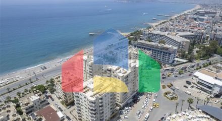 Apartment with sea view in Tosmur area