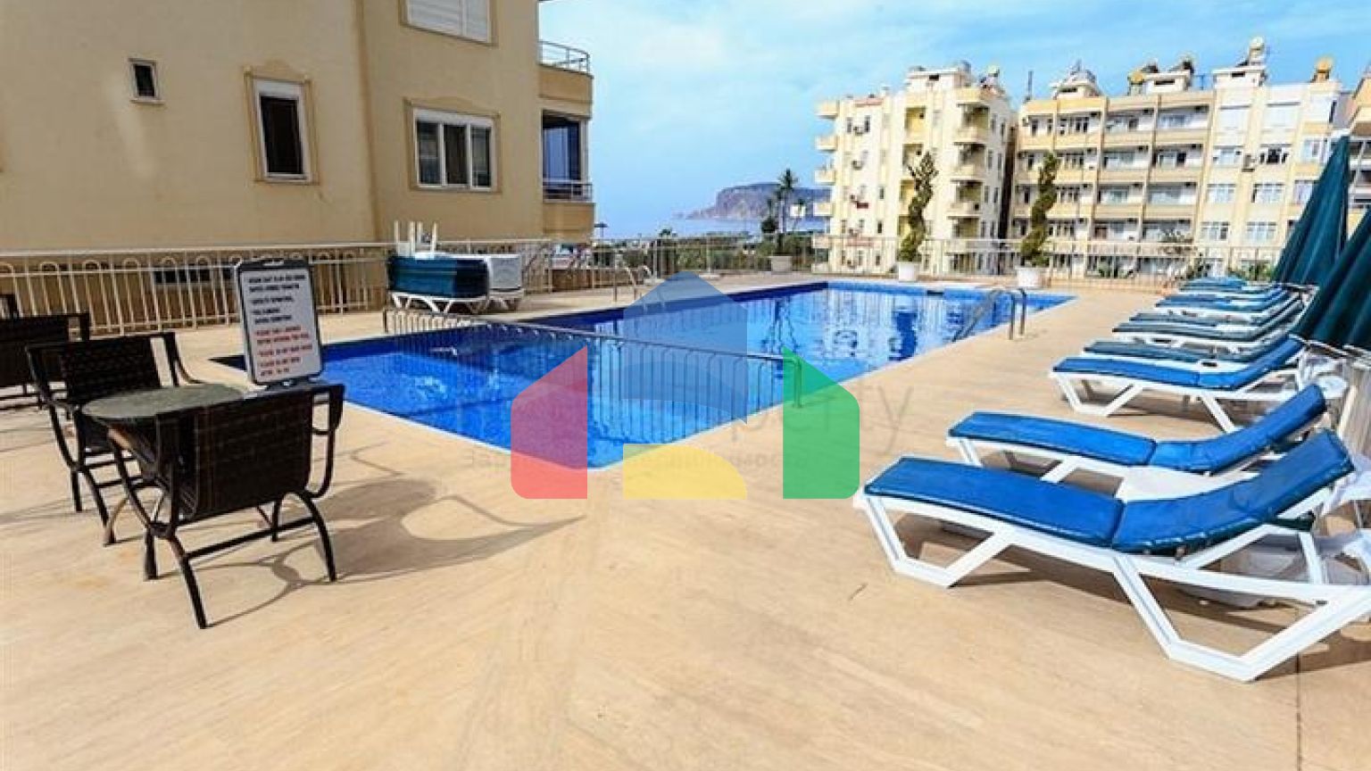 Квартира с видом на море в районе Тосмур