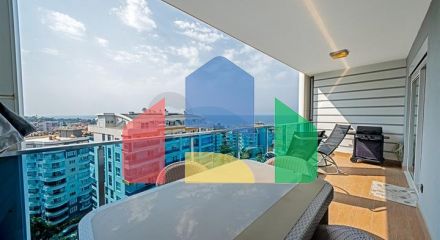 Квартира планировкой 3+1 с видом на море в Тосмуре