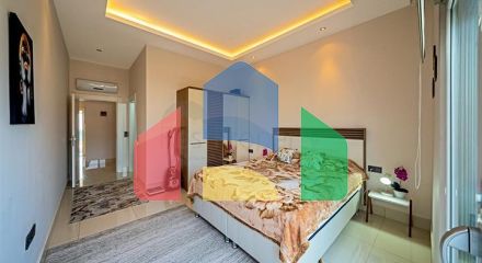 Квартира планировкой 3+1 с видом на море в Тосмуре Квартира планировкой 3+1 с видом на море в Тосмуре