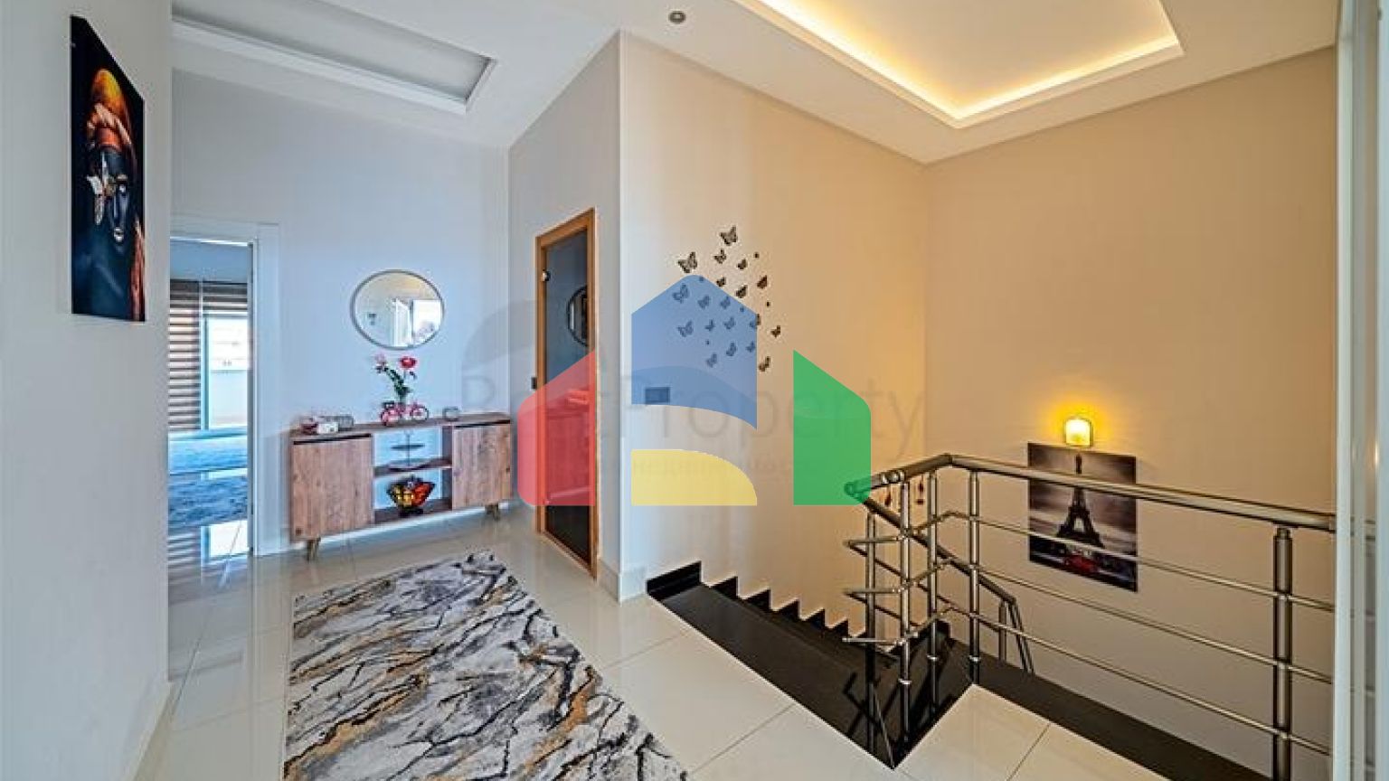 Квартира планировкой 3+1 с видом на море в Тосмуре