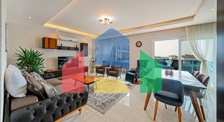 Квартира планировкой 3+1 с видом на море в Тосмуре Квартира планировкой 3+1 с видом на море в Тосмуре