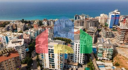 Квартира планировкой 3+1 с видом на море в Тосмуре Квартира планировкой 3+1 с видом на море в Тосмуре