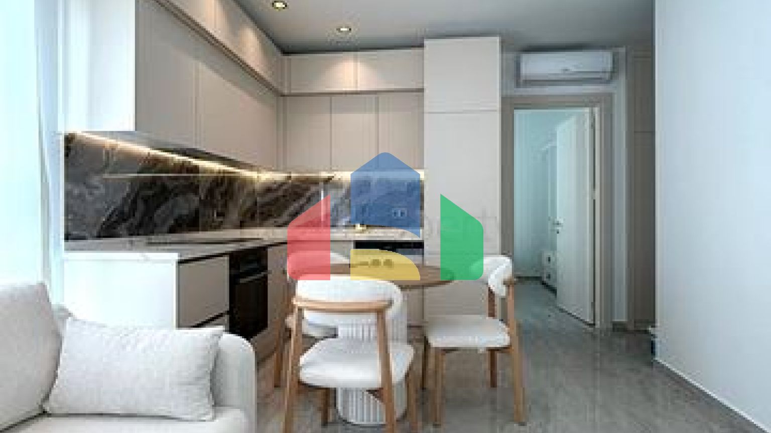 Сучасна квартира 1 + 1 біля моря в районі Тосмур