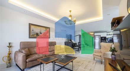 3+1 penthouse with a view of the Mediterranean Sea