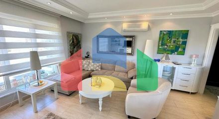 Furnished 2+1 apartment in Tosmura