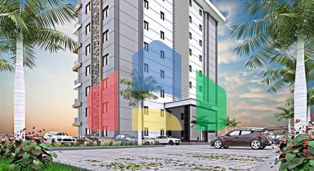 Просторная квартира 1+1 в районе Тосмур