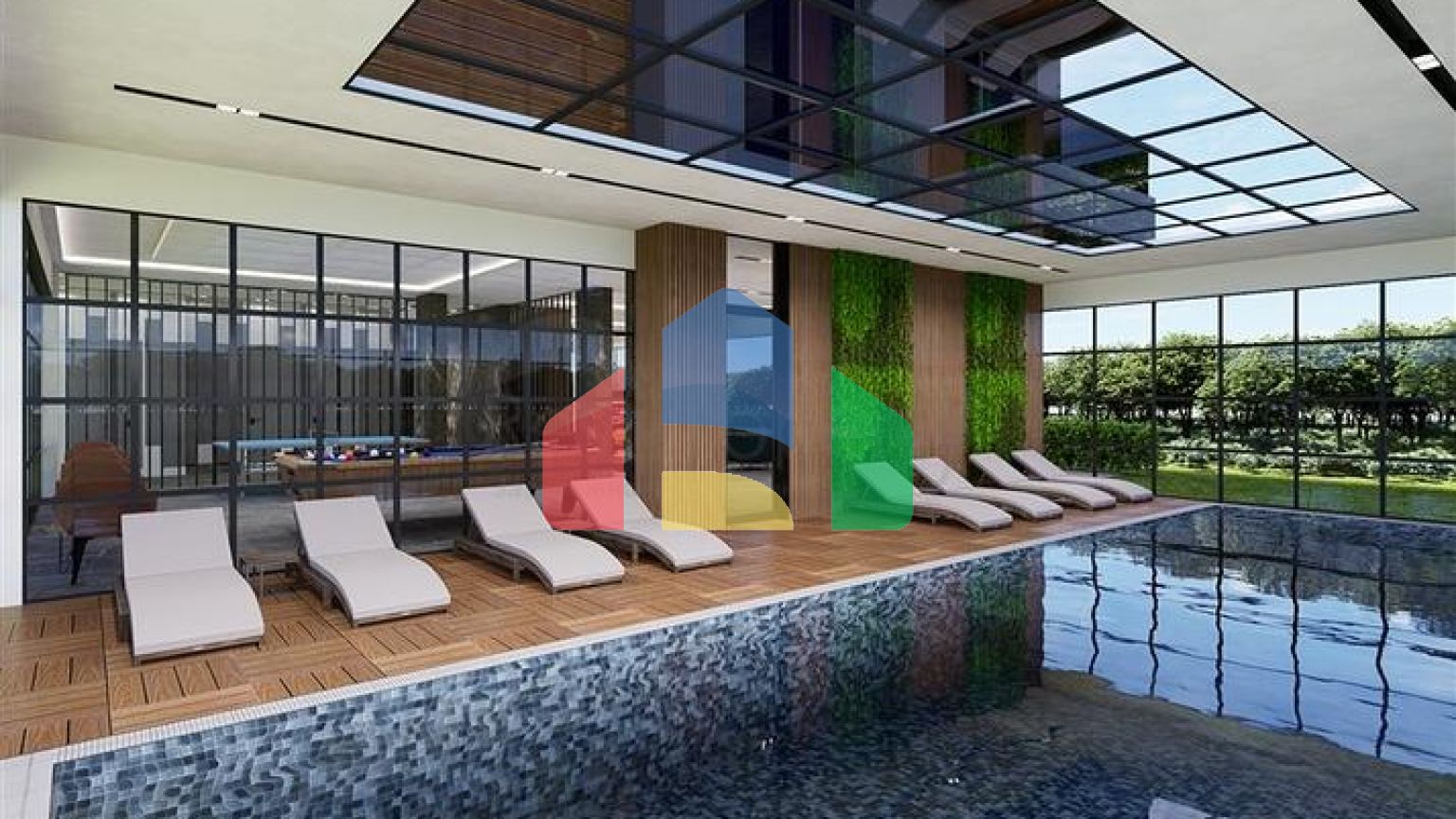 Жилой комплекс с инфраструктурой в шаговой доступности от моря в районе Тосмур