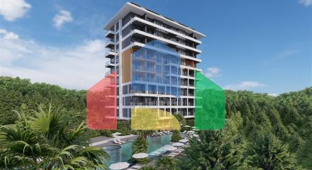 Жилой комплекс с инфраструктурой в шаговой доступности от моря в районе Тосмур Жилой комплекс с инфраструктурой в шаговой доступности от моря в районе Тосмур