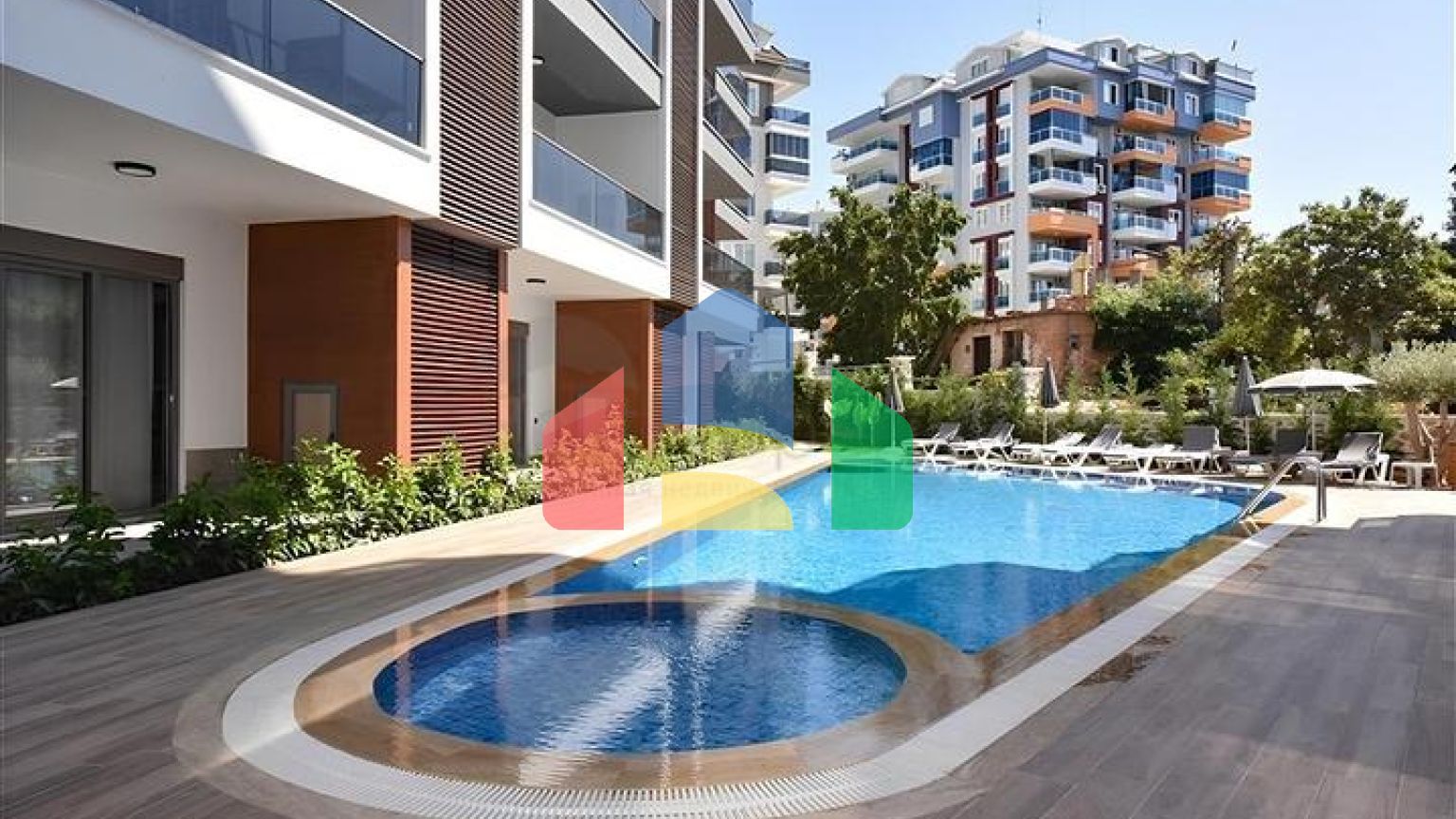 Садовый дуплекс 2+1 в районе Тосмур