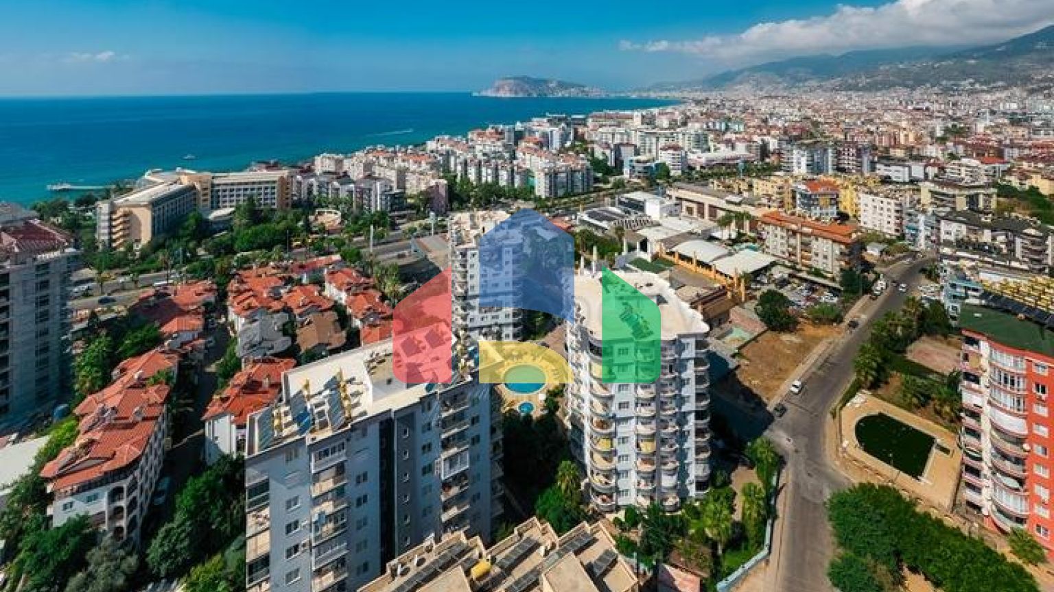 Велика квартира 2 + 1 для життя у відкритому для ВНЖ районі Тосмур