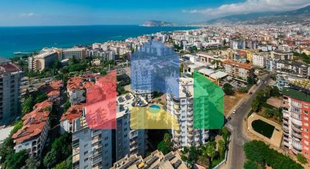 Велика квартира 2 + 1 для життя у відкритому для ВНЖ районі Тосмур