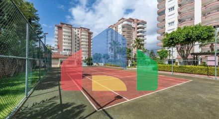 Spacious apartment for the whole family in a complex near the sea